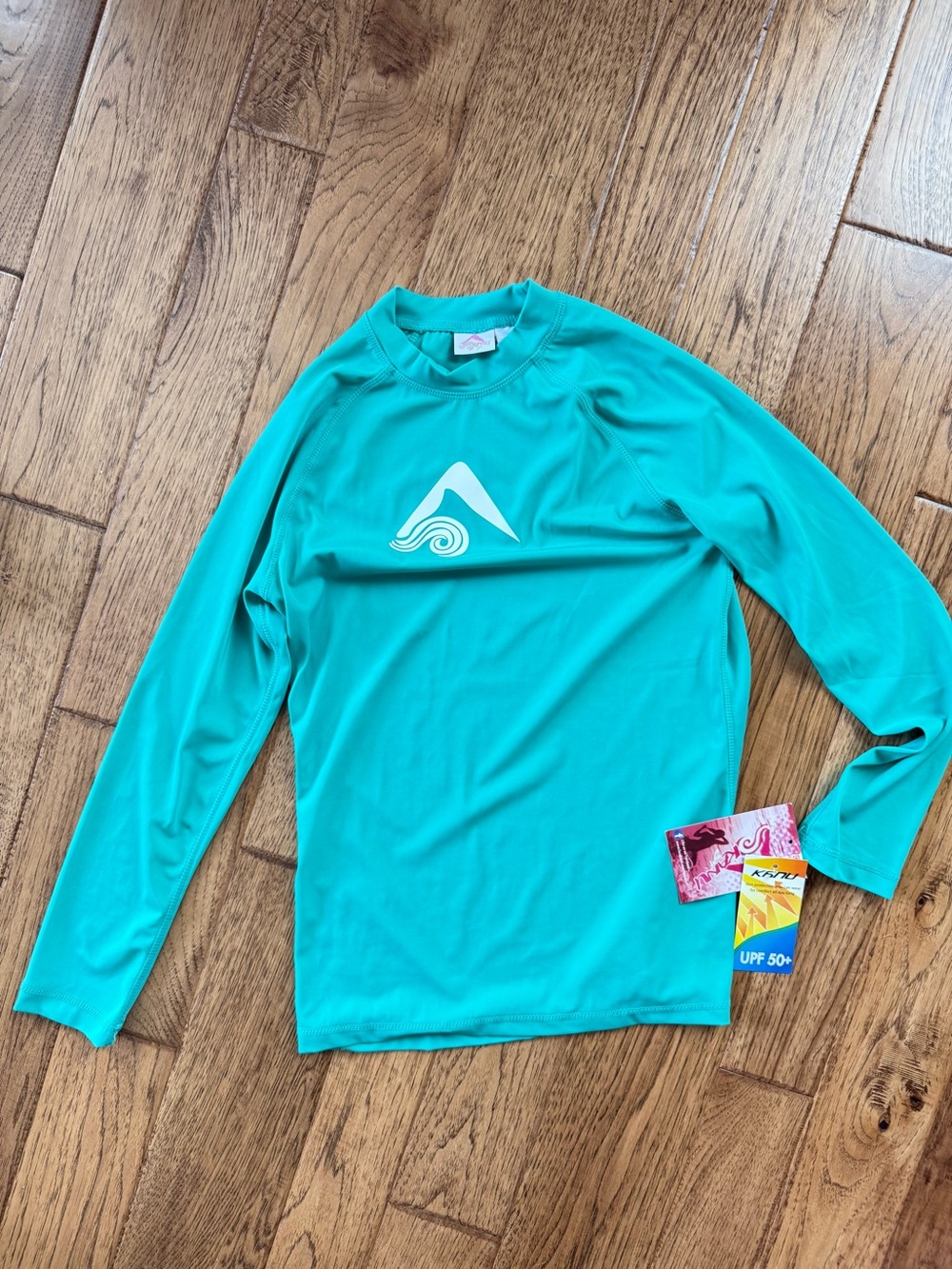 Kanu Surf Women’s Long Sleeve Rashguard - Dark Mint, size Small